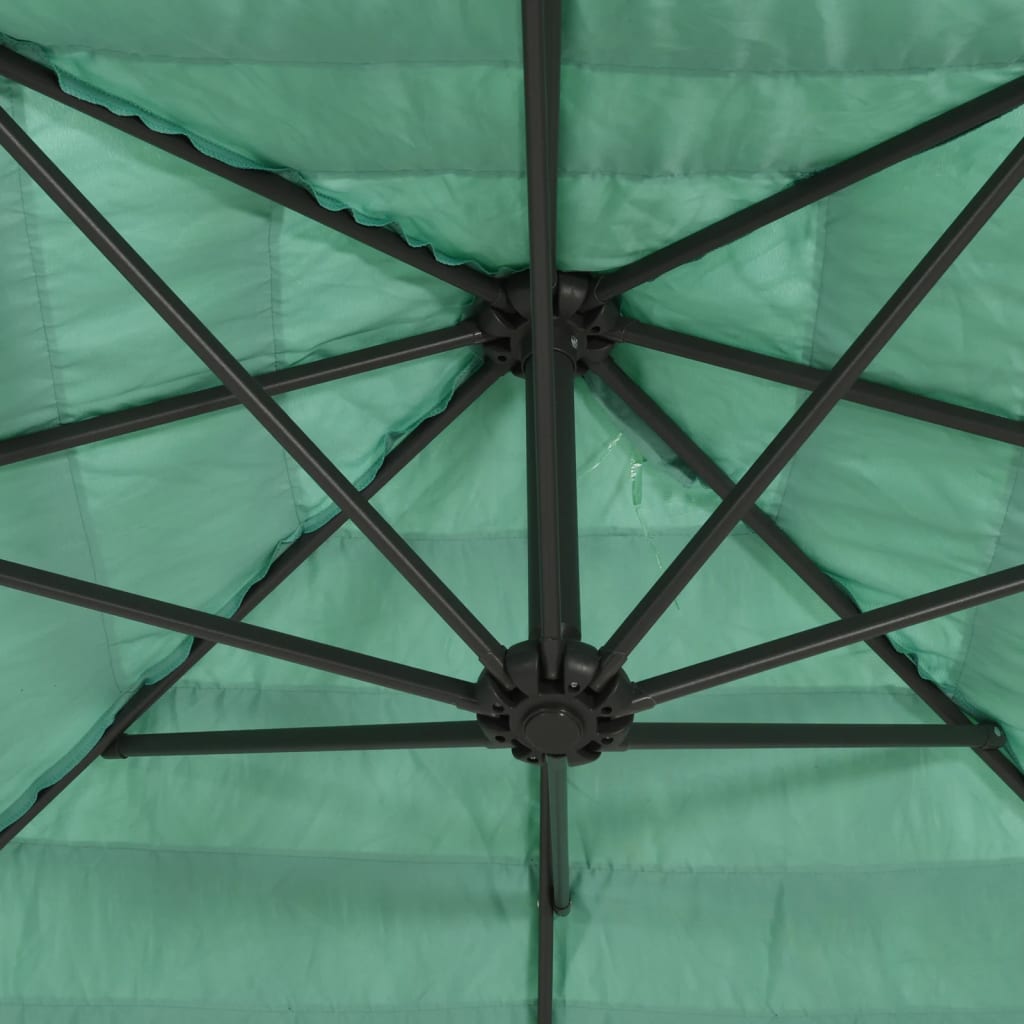 Parasol met stalen paal 269x269x235 cm groen - AllerleiShop