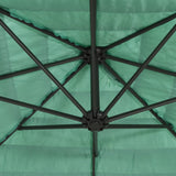 Parasol met stalen paal 269x269x235 cm groen - AllerleiShop