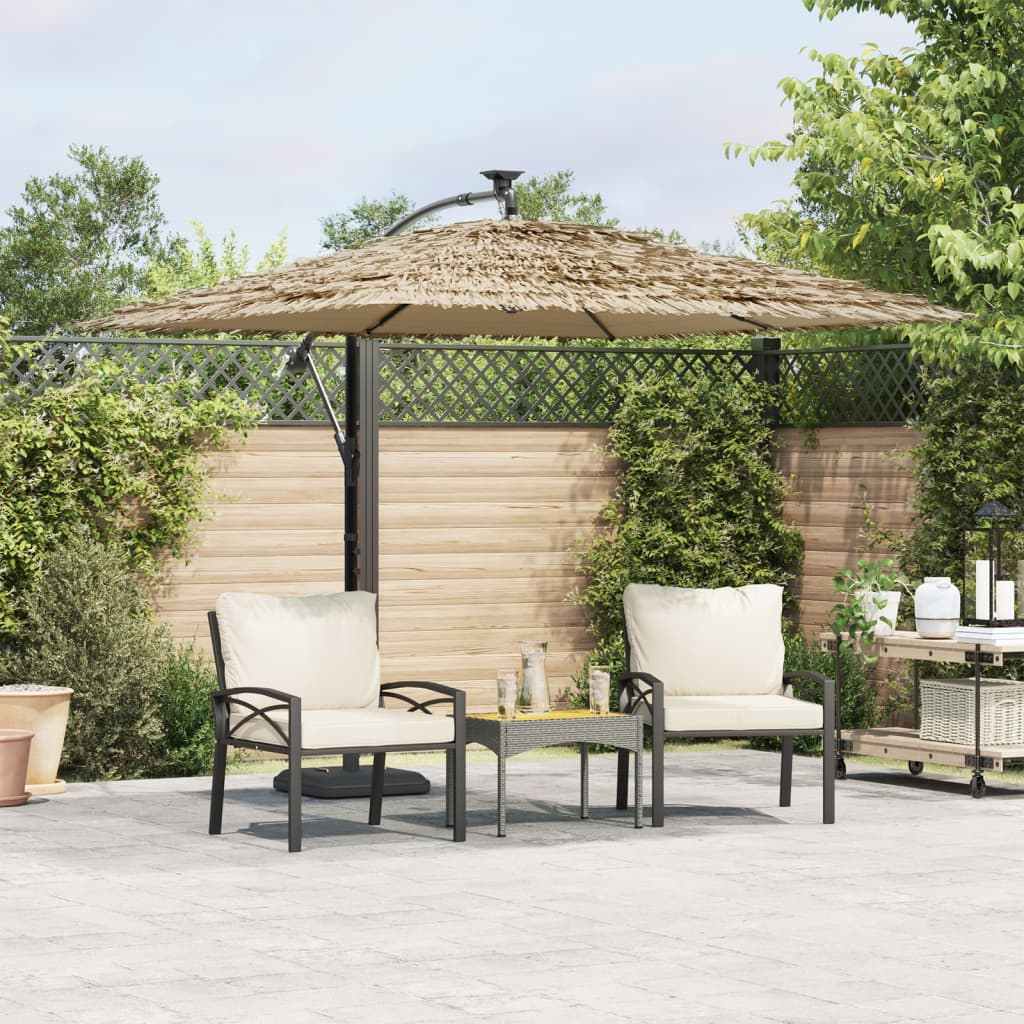 Parasol met stalen paal 290x290x238 cm bruin - AllerleiShop