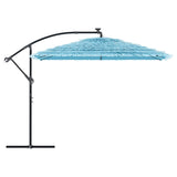 Parasol met stalen paal 290x290x238 cm blauw - AllerleiShop