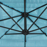 Parasol met stalen paal 290x290x238 cm blauw - AllerleiShop