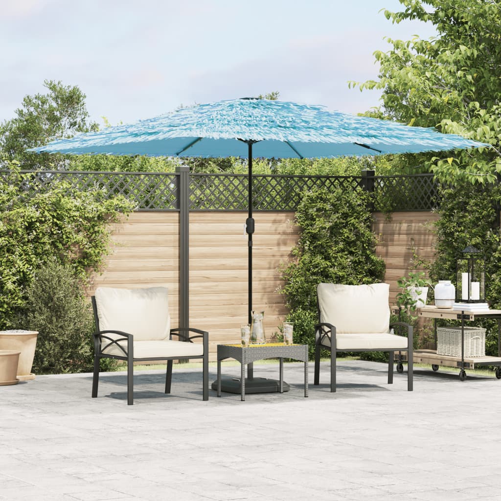 Parasol met stalen paal 290x290x238 cm blauw - AllerleiShop