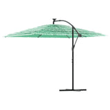 Parasol met stalen paal 290x290x238 cm groen - AllerleiShop