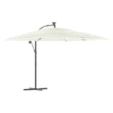 Parasol met stalen paal 290x290x238 cm wit - AllerleiShop