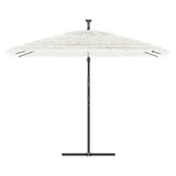 Parasol met stalen paal 290x290x238 cm wit - AllerleiShop