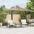 Parasol met LED's en stalen paal 246x246x230 cm bruin - AllerleiShop