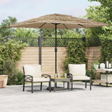 Parasol met stalen paal 248x248x248 cm bruin - AllerleiShop