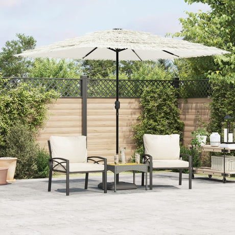 Parasol met stalen paal 248x248x248 cm wit - AllerleiShop