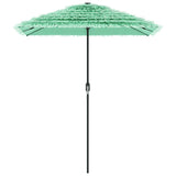 Parasol met stalen paal 300x200x250 cm groen - AllerleiShop