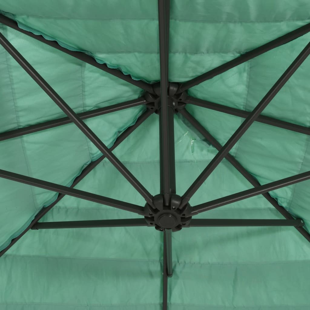 Parasol met stalen paal 300x200x250 cm groen - AllerleiShop