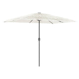 Parasol met stalen paal 300x200x250 cm wit - AllerleiShop