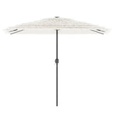 Parasol met stalen paal 300x200x250 cm wit - AllerleiShop