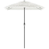 Parasol met stalen paal 300x200x250 cm wit - AllerleiShop