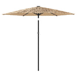 Parasol met stalen paal 223x223x213 cm bruin - AllerleiShop