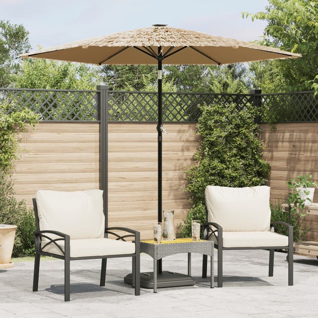 Parasol met stalen paal 223x223x213 cm bruin - AllerleiShop