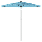 Parasol met stalen paal 223x223x213 cm blauw - AllerleiShop