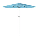 Parasol met stalen paal 223x223x213 cm blauw - AllerleiShop