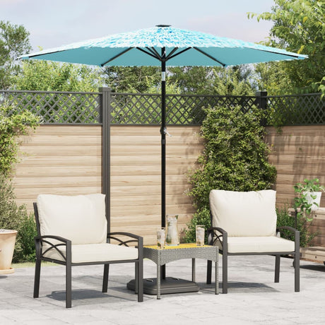 Parasol met stalen paal 223x223x213 cm blauw - AllerleiShop