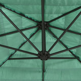 Parasol met stalen paal 223x223x213 cm groen - AllerleiShop