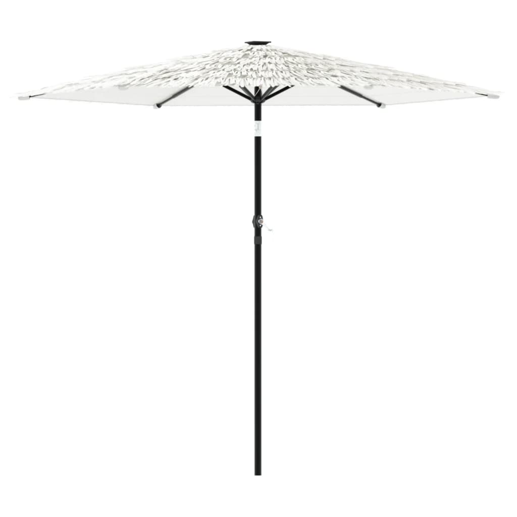 Parasol met stalen paal 223x223x213 cm wit - AllerleiShop