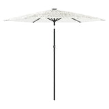 Parasol met stalen paal 223x223x213 cm wit - AllerleiShop