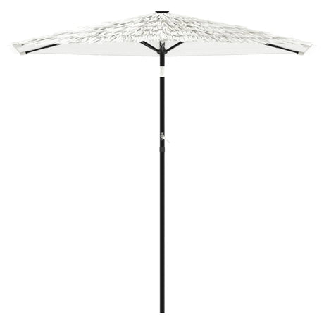 Parasol met stalen paal 223x223x213 cm wit - AllerleiShop