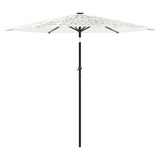 Parasol met stalen paal 223x223x213 cm wit - AllerleiShop