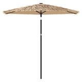 Parasol met stalen paal 268x268x226 cm bruin - AllerleiShop