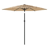 Parasol met stalen paal 268x268x226 cm bruin - AllerleiShop