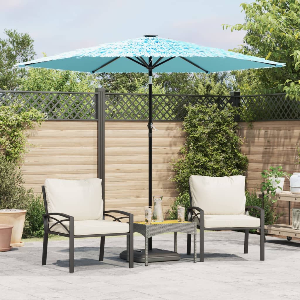 Parasol met stalen paal 268x268x226 cm blauw - AllerleiShop