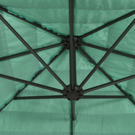 Parasol met stalen paal 268x268x226 cm groen - AllerleiShop