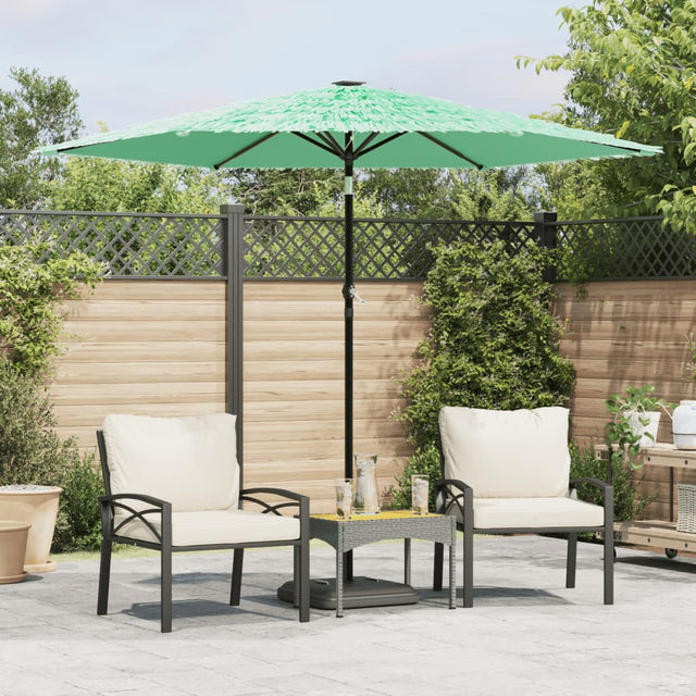 Parasol met stalen paal 268x268x226 cm groen - AllerleiShop