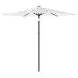 Parasol met stalen paal 268x268x226 cm wit - AllerleiShop