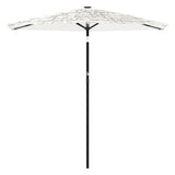 Parasol met stalen paal 268x268x226 cm wit - AllerleiShop