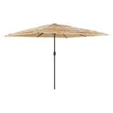 Parasol met stalen paal 288x288x225 cm bruin - AllerleiShop