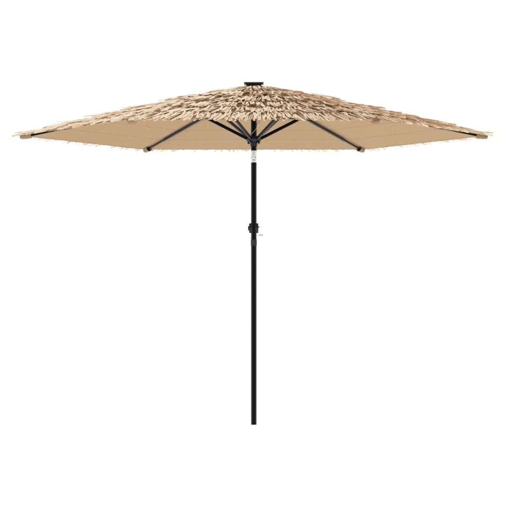 Parasol met stalen paal 288x288x225 cm bruin - AllerleiShop