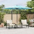 Parasol met stalen paal 288x288x225 cm blauw - AllerleiShop