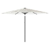 Parasol met stalen paal 288x288x225 cm wit - AllerleiShop