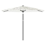 Parasol met stalen paal 288x288x225 cm wit - AllerleiShop