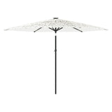 Parasol met stalen paal 288x288x225 cm wit - AllerleiShop