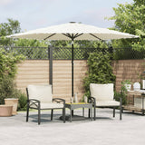 Parasol met stalen paal 288x288x225 cm wit - AllerleiShop