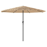 Parasol met stalen paal 324x324x247 cm bruin - AllerleiShop