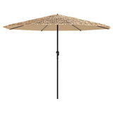 Parasol met stalen paal 324x324x247 cm bruin - AllerleiShop