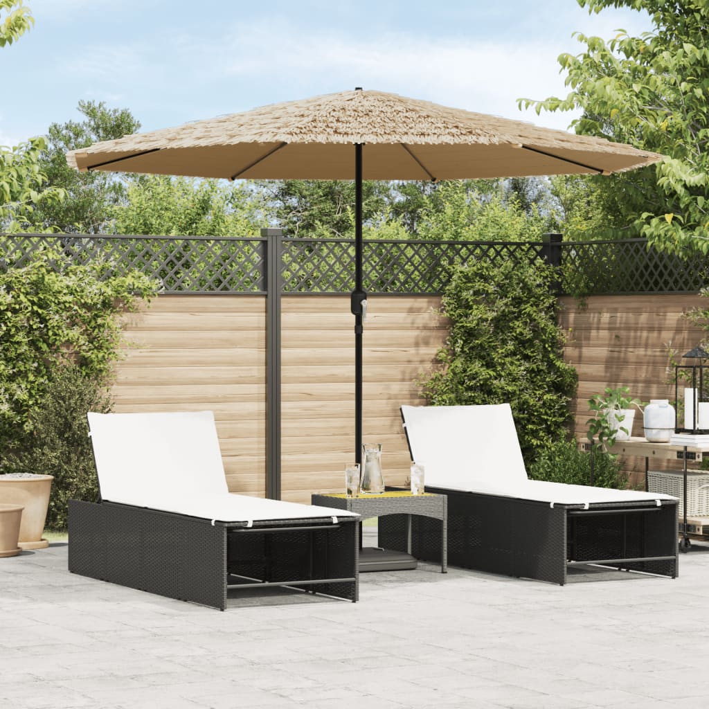 Parasol met stalen paal 324x324x247 cm bruin - AllerleiShop