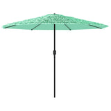 Parasol met stalen paal 324x324x247 cm groen - AllerleiShop