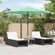 Parasol met stalen paal 324x324x247 cm groen - AllerleiShop