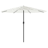 Parasol met stalen paal 324x324x247 cm wit - AllerleiShop