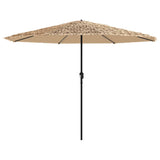 Parasol met stalen paal 388x388x248 cm bruin - AllerleiShop