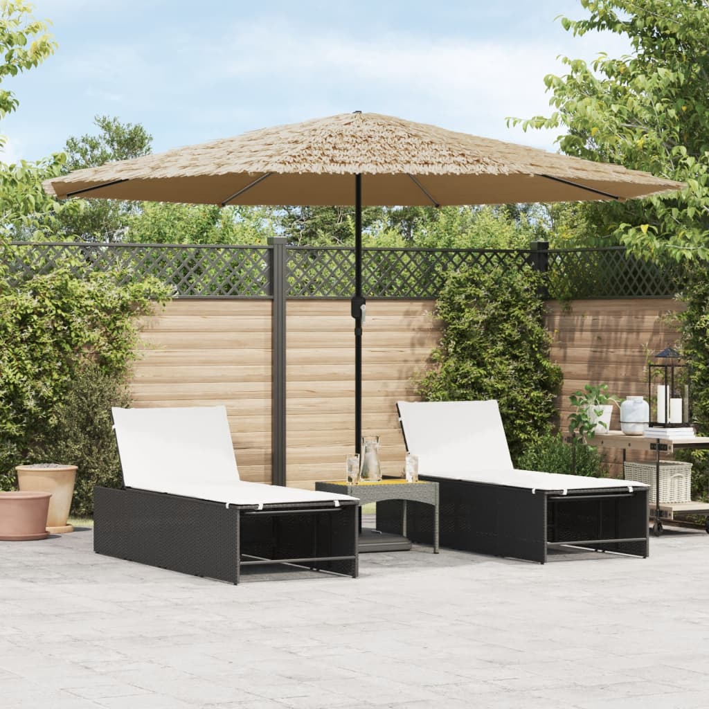 Parasol met stalen paal 388x388x248 cm bruin - AllerleiShop