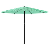 Parasol met stalen paal 388x388x248 cm groen - AllerleiShop